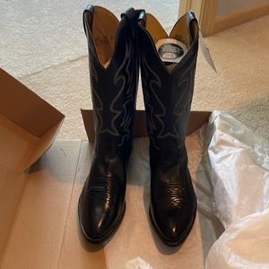 Black cowboy boots brand new